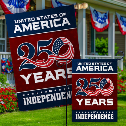 250 YEARS OF INDEPENDENCE FLAG