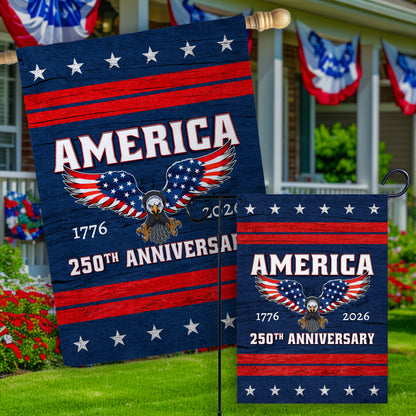 AMERICAN EAGLE ANNIVERSARY FLAG