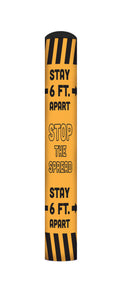 Stop the Spread bollard cover- Yellow