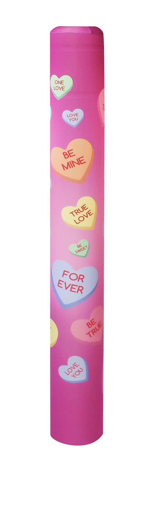 Candy Hearts bollard cover