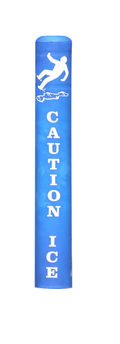 bollardSOX Caution Ice bollard cover