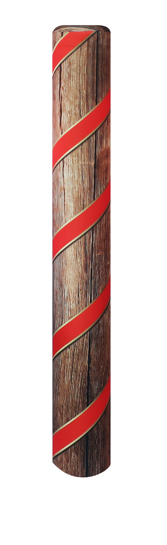 Holiday Ribbon bollard cover