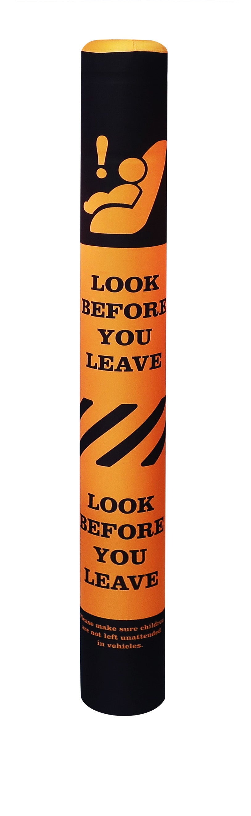 Look Before You Leave bollard cover