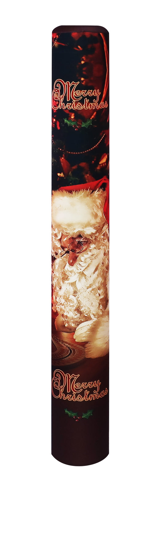 Merry Christmas bollard cover