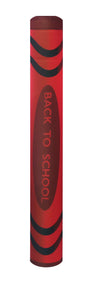 Back To School - Crayon bollard cover - red