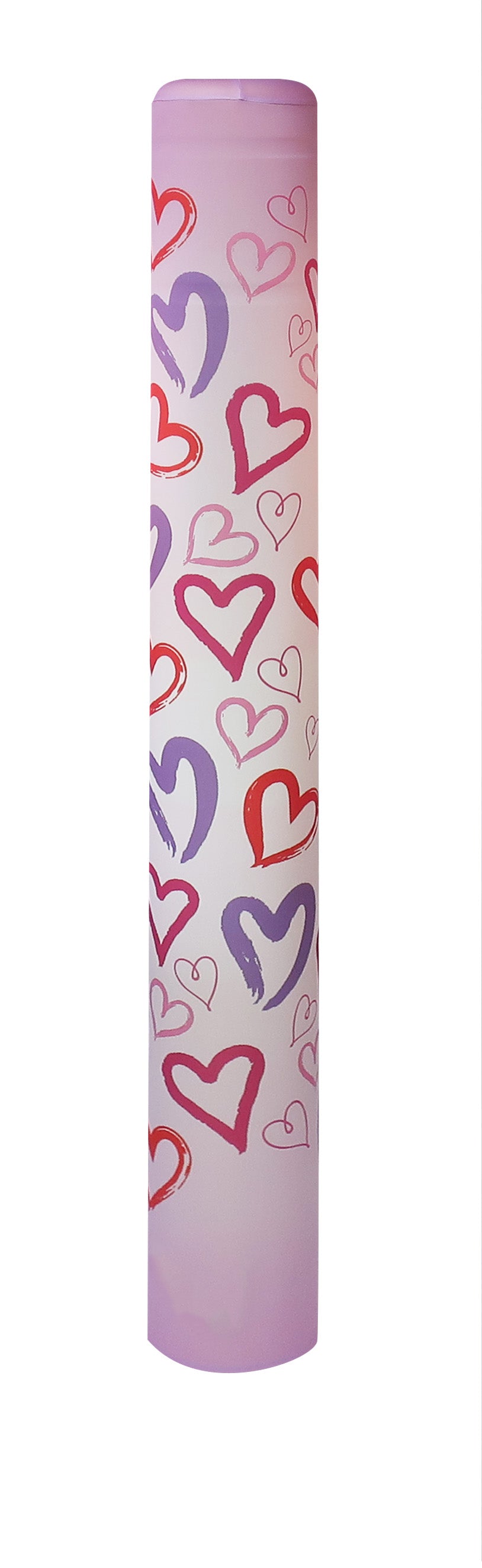 Sketchy Hearts bollard cover