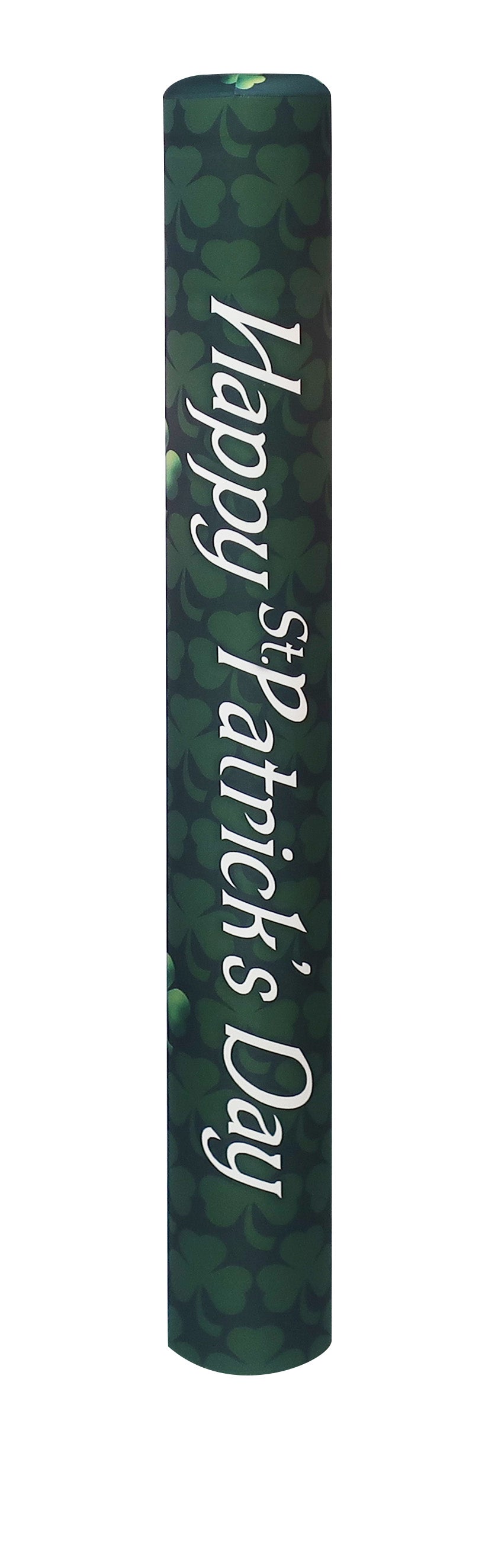 Happy St .Patrick's Day bollard cover