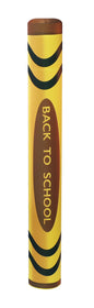 Back To School - Crayon bollard cover - yellow
